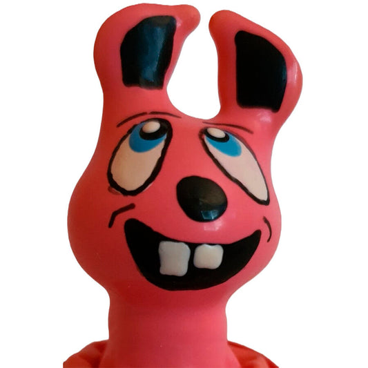 Handpainted Novelty Condoms Laughing Pink Hare | Niks.fi verkkokauppa