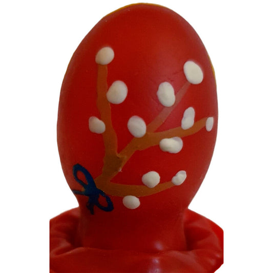 Handpainted Novelty Condoms Easter Egg Red | Niks.fi verkkokauppa