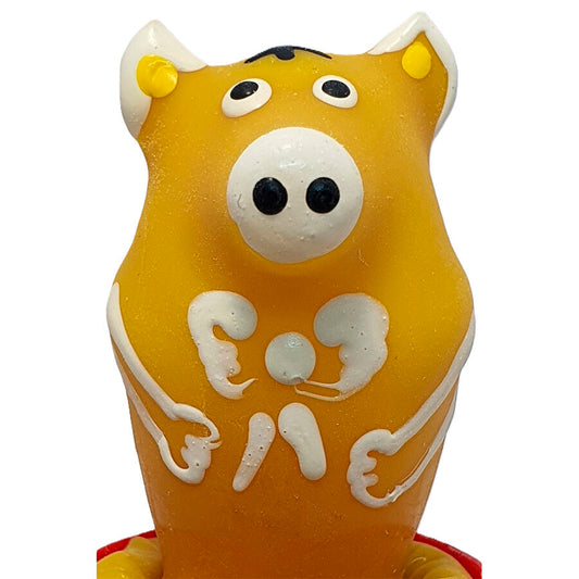 Handpainted Novelty Condoms Pig Sitting Yellow | Niks.fi verkkokauppa