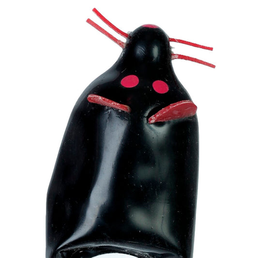 Handpainted Novelty Condoms Black Mouse Xl | Niks.fi verkkokauppa