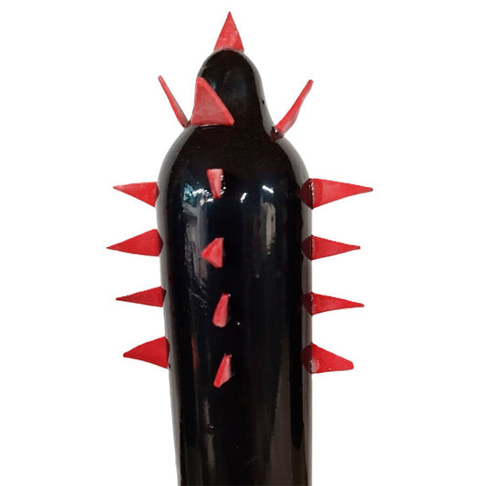 Handpainted Novelty Condoms Black Cactus Xl | Niks.fi verkkokauppa