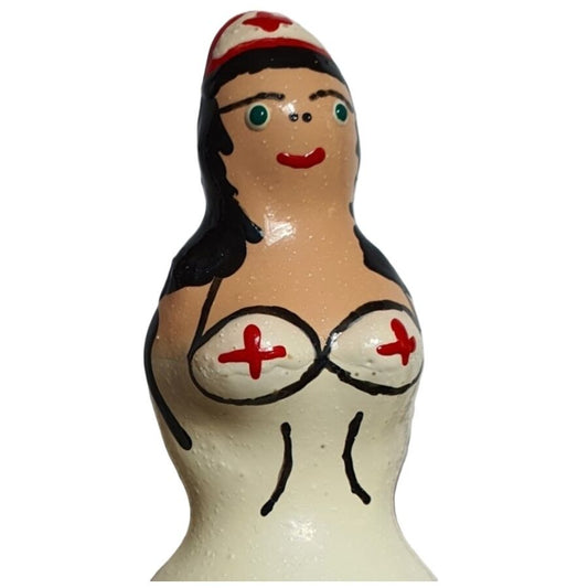 Handpainted Novelty Condoms Nurse Black | Niks.fi verkkokauppa