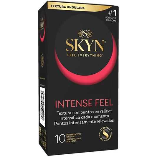Intense Feel Textured Condom With Wavy Design 10 Units | Niks.fi verkkokauppa