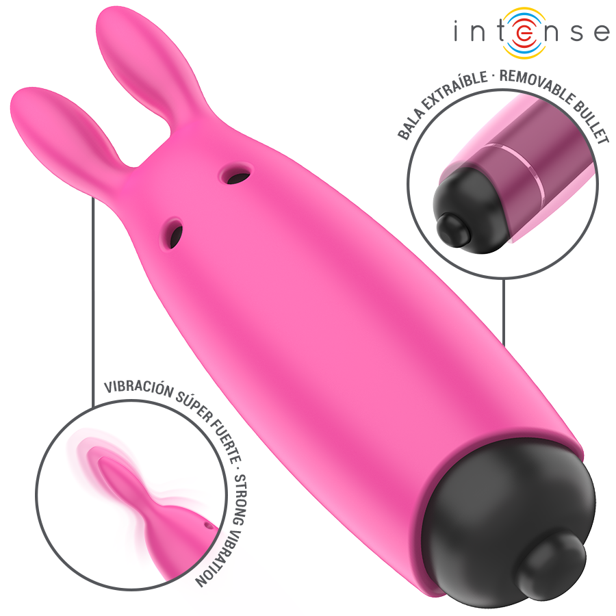 Intense Hopper luotivibraattori - pinkki - 8,3 × 2,4 cm