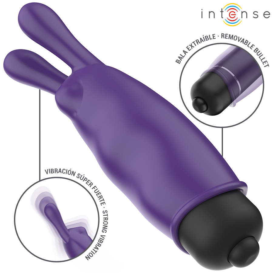 Intense Mystic luotivibraattori - violetti - 8,7 × 2,4 cm