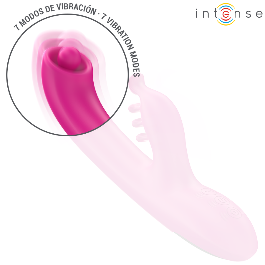 Intense Christina monitoiminen rabbit-vibraattori - pinkki - 22,5 cm