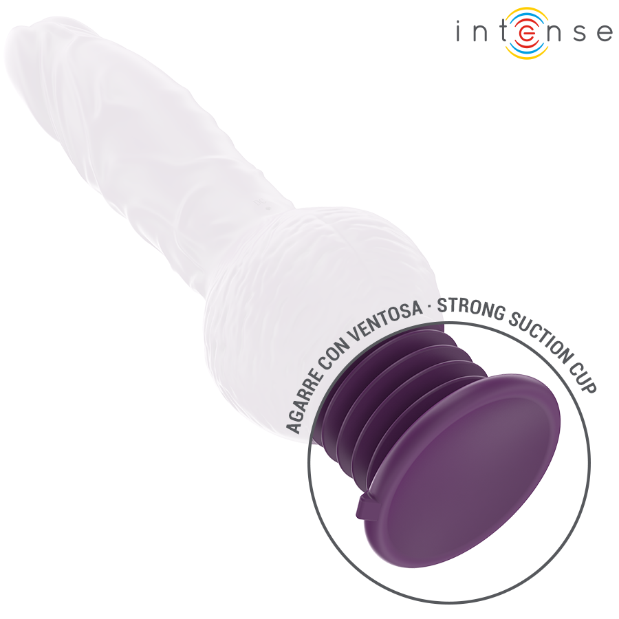 Intense Tatum vibraattori ylös-alas-liikkeellä - violetti - 24 cm