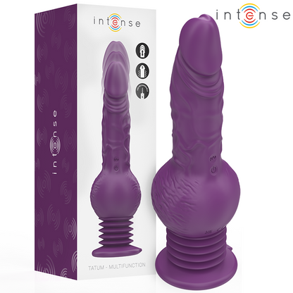 Intense Tatum vibraattori ylös-alas-liikkeellä - violetti - 24 cm