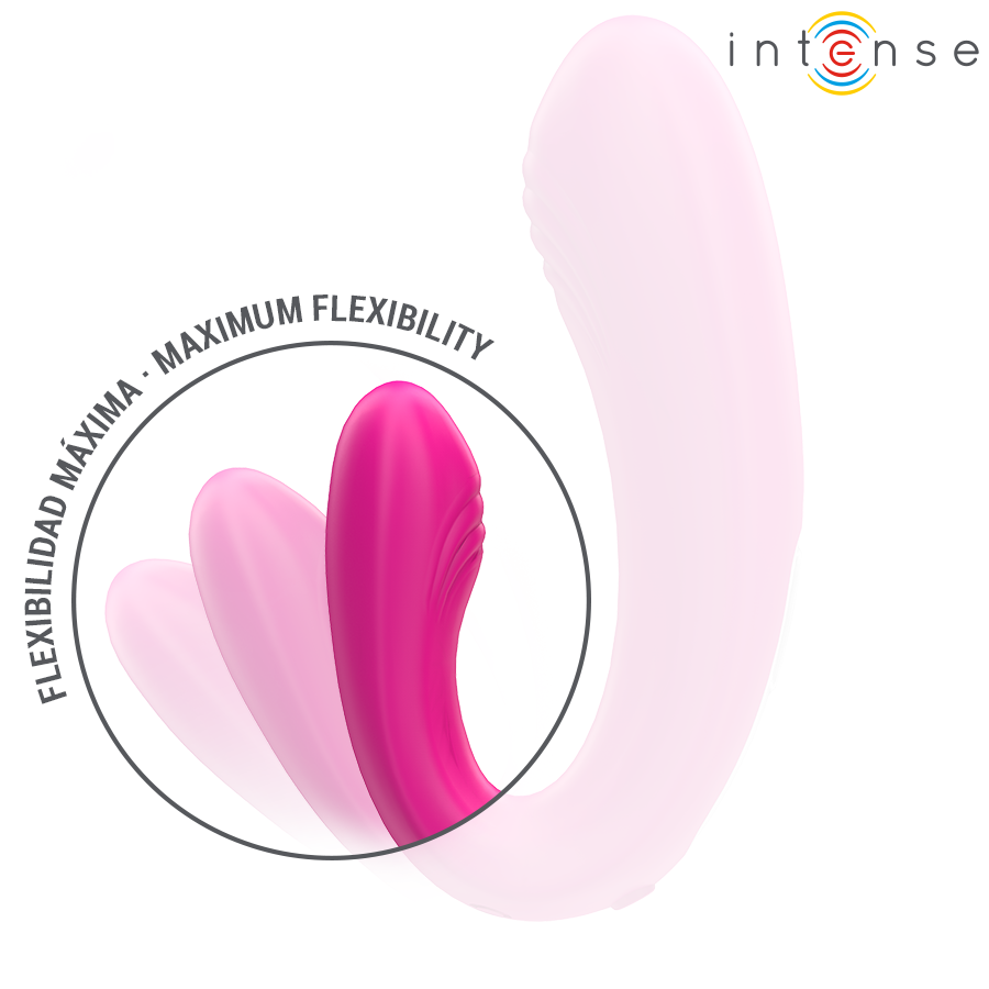 Intense Janet U-muotoinen kaksoiskiihotin kaukosäätimellä - pinkki