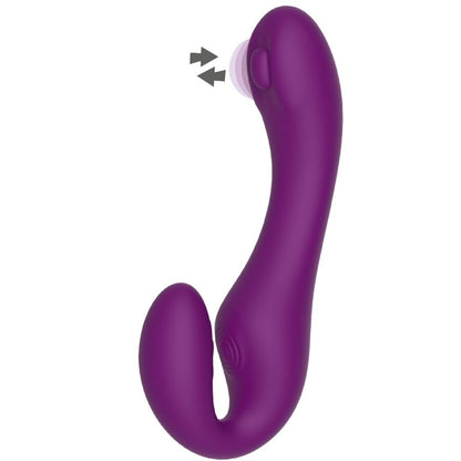 2 In 1 Strapless Strap-On Vibrator With Remote Control Purple | Niks.fi verkkokauppa