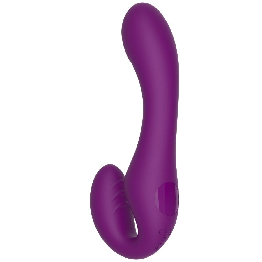 2 In 1 Strapless Strap-On Vibrator With Remote Control Purple | Niks.fi verkkokauppa