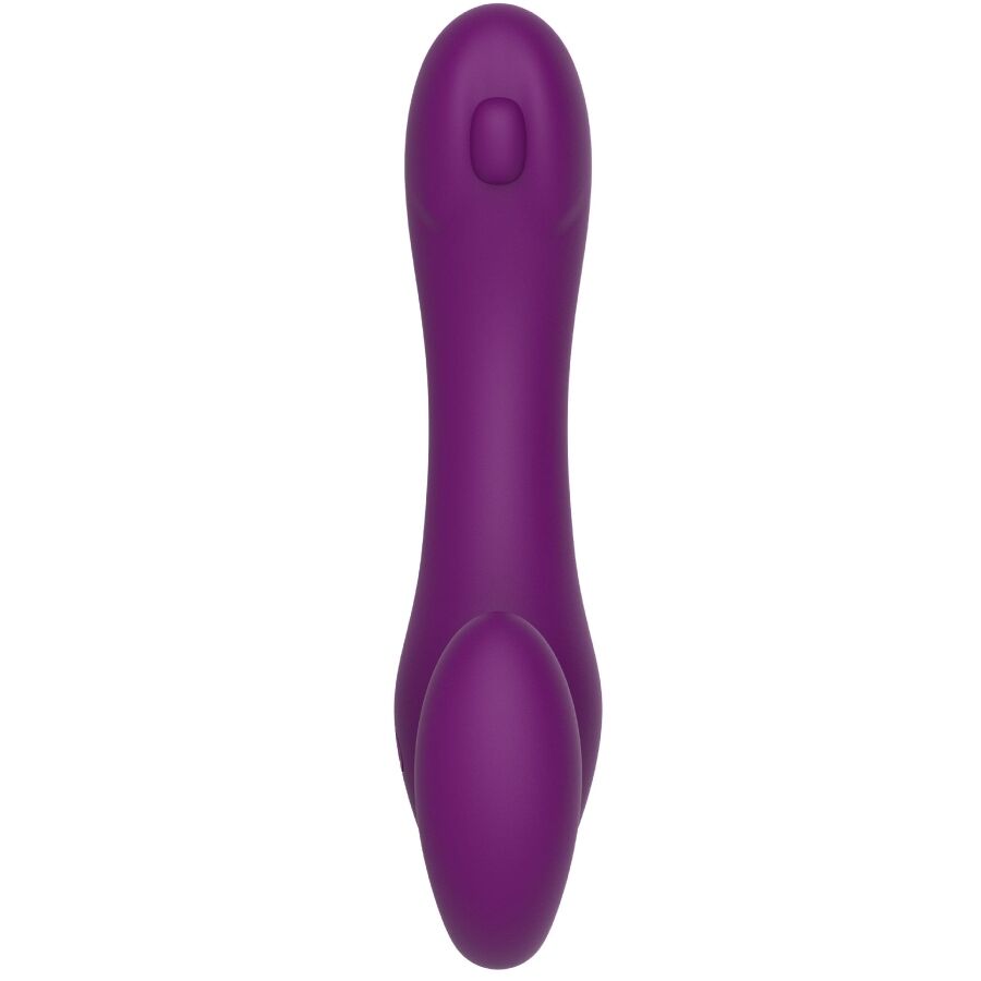 2 In 1 Strapless Strap-On Vibrator With Remote Control Purple | Niks.fi verkkokauppa