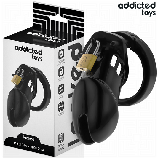 Addicted Toys Lockedobsidian Hold Penis Cage Size M | Niks.fi verkkokauppa