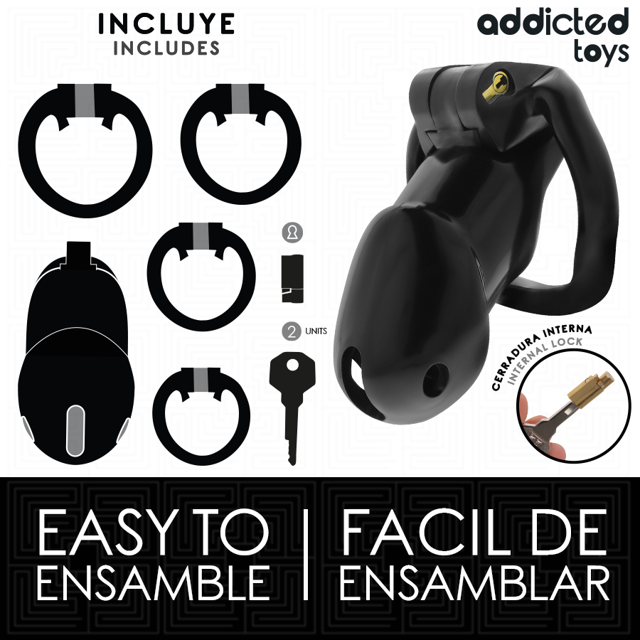 Addicted Toys Lockedmindnight Cell Penis Cage Size L | Niks.fi verkkokauppa