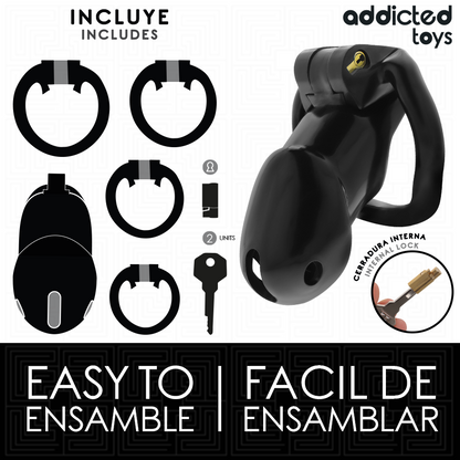 Addicted Toys Lockedmindnight Cell Penis Cage Size L | Niks.fi verkkokauppa