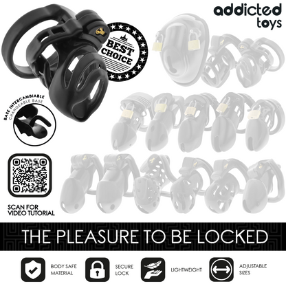Addicted Toys Lockedeternal Lock Penis Cage 9 Cm | Niks.fi verkkokauppa