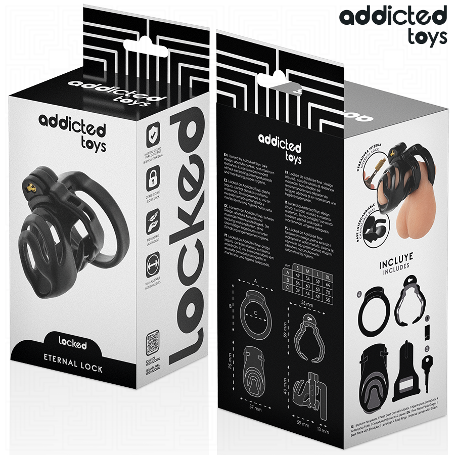 Addicted Toys Lockedeternal Lock Penis Cage 9 Cm | Niks.fi verkkokauppa