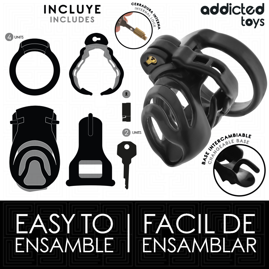 Addicted Toys Lockedeternal Lock Penis Cage 9 Cm | Niks.fi verkkokauppa