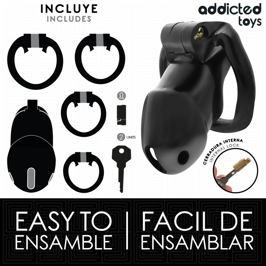 Addicted Toys Lockedmindnight Cell Penis Cage 4.2 Cm Size M | Niks.fi verkkokauppa