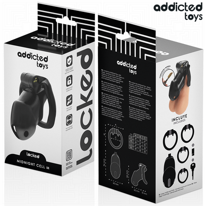Addicted Toys Lockedmindnight Cell Penis Cage 4.2 Cm Size M | Niks.fi verkkokauppa