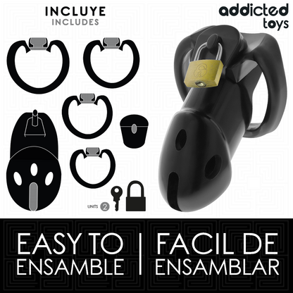 Addicted Toys Locked Unbroken Den penishäkki - 9,8 cm