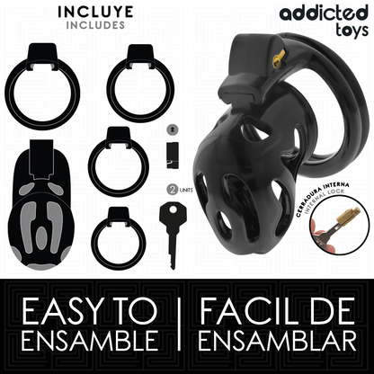 Addicted Toys Lockedsealed Crypt Penis Cage 8 Cm | Niks.fi verkkokauppa