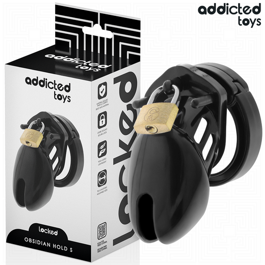 Addicted Toys Lockedobsidian Hold Penis Cage Size S | Niks.fi verkkokauppa