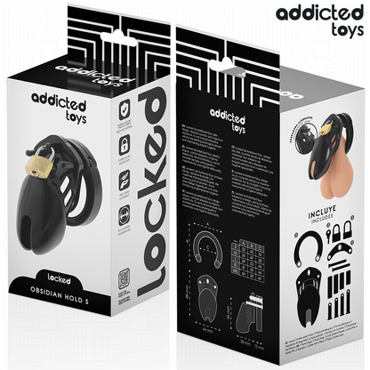Addicted Toys Lockedobsidian Hold Penis Cage Size S | Niks.fi verkkokauppa
