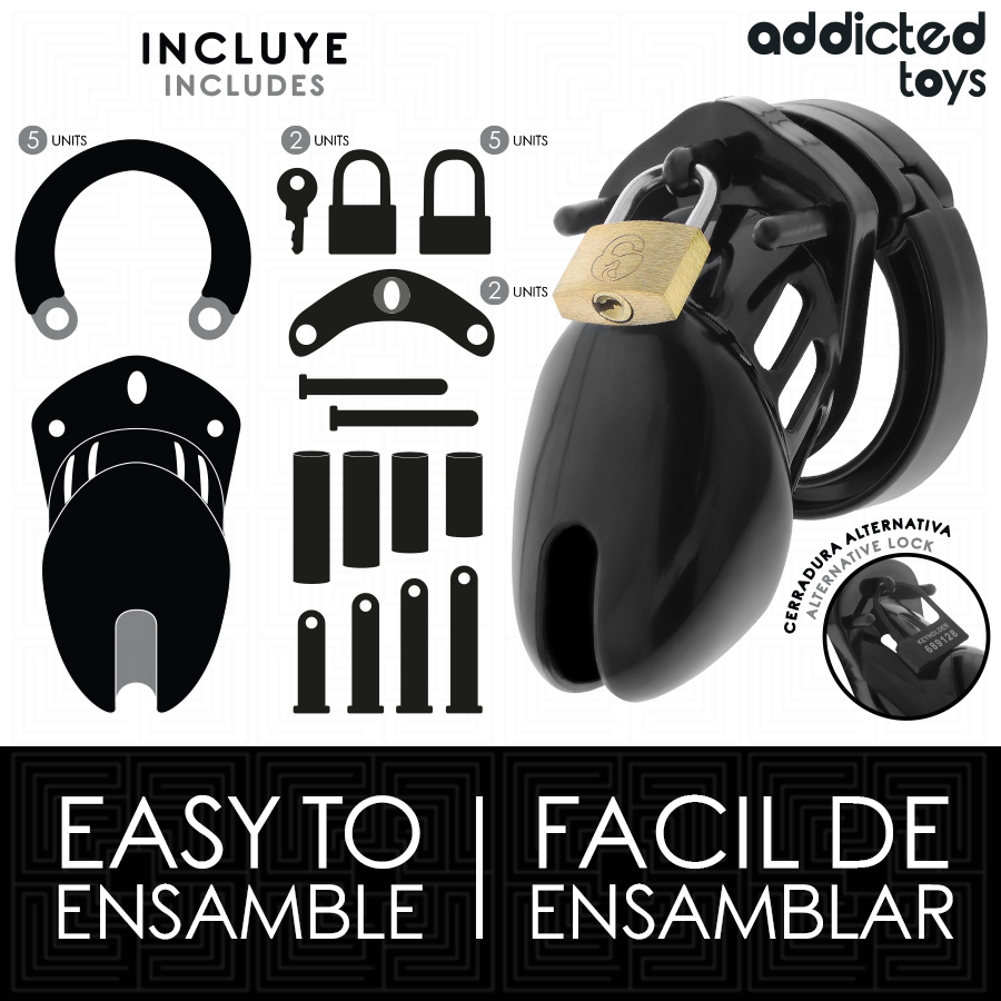 Addicted Toys Lockedobsidian Hold Penis Cage Size S | Niks.fi verkkokauppa