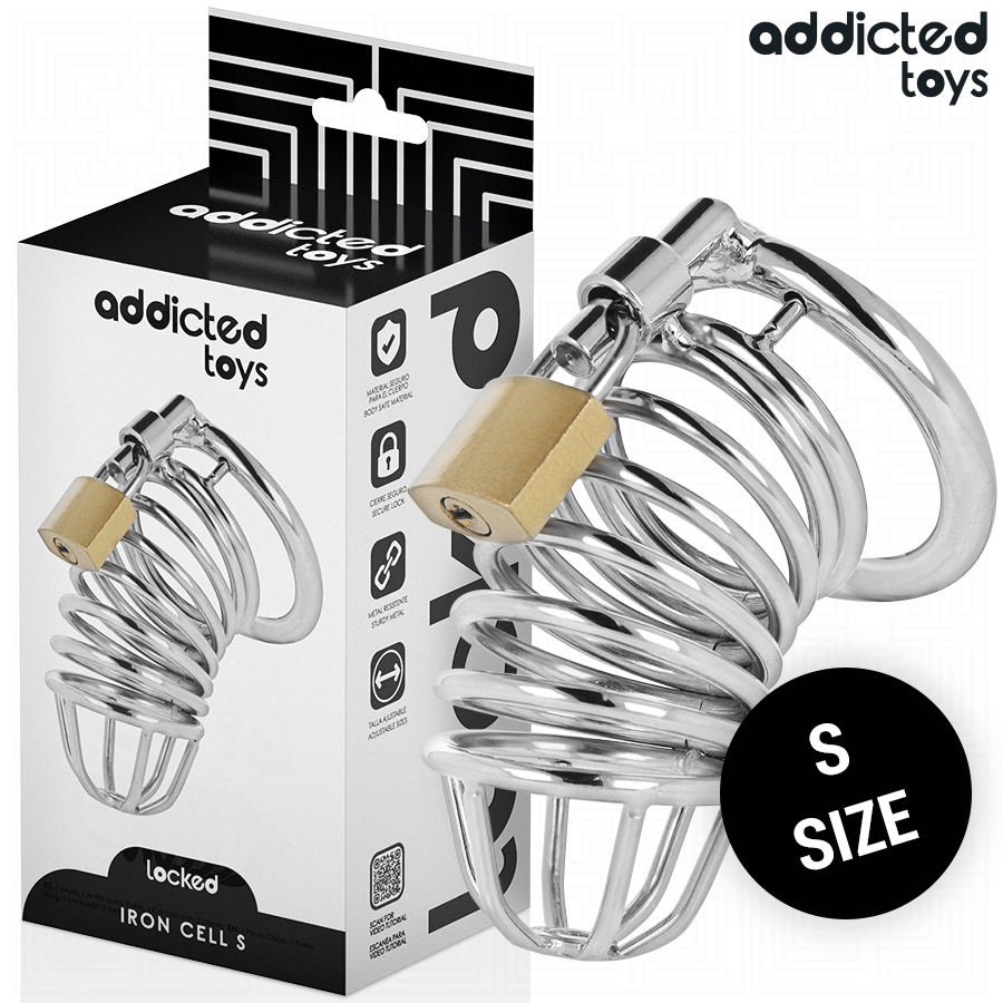 Addicted Toys Lockediron Cell Metal Penis Cage 4 Cm Size S | Niks.fi verkkokauppa