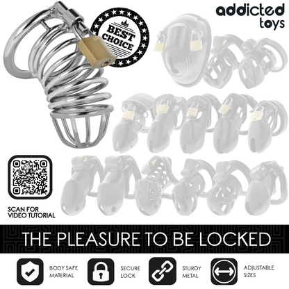Addicted Toys Lockediron Cell Metal Penis Cage 4 Cm Size S | Niks.fi verkkokauppa