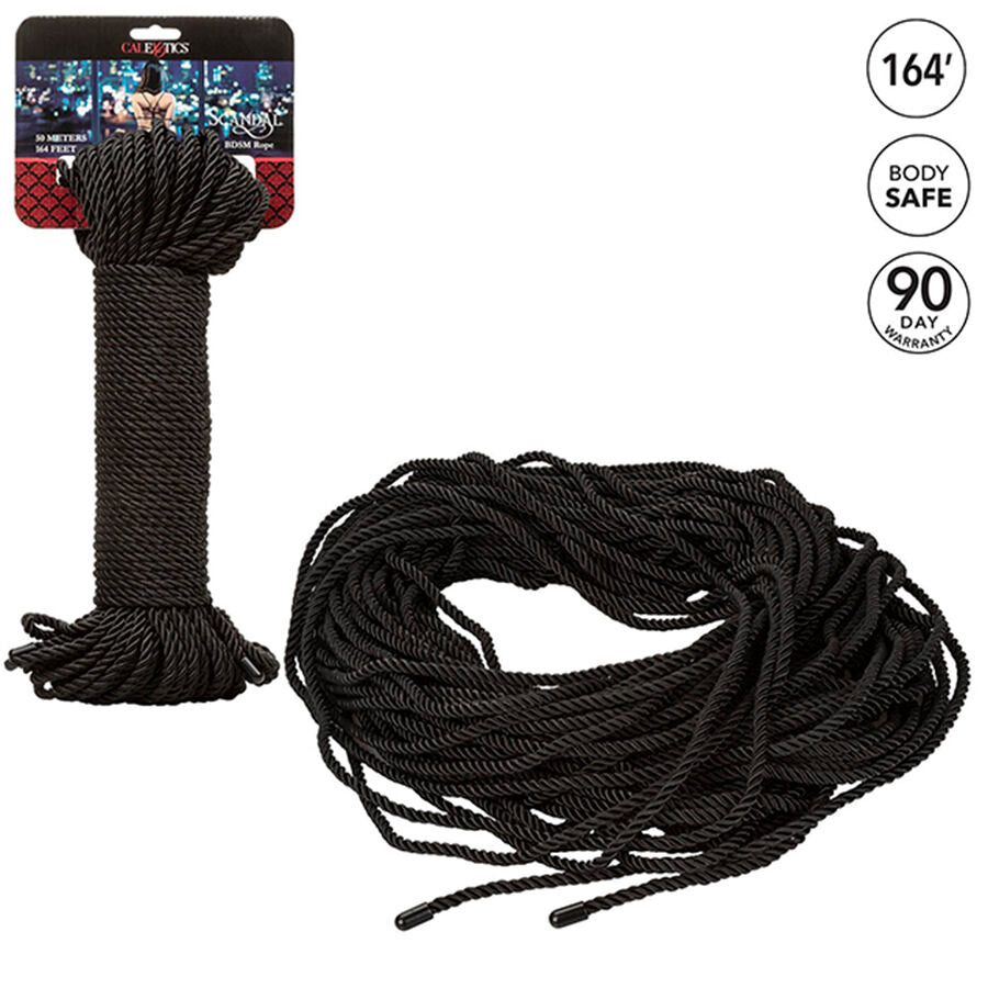 Scandal Black Bdsm Rope 50 M | Niks.fi verkkokauppa