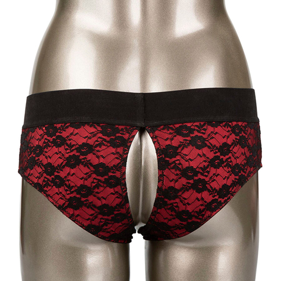 Scandal Set Of Crotchless Panties With Dildo Size S/M | Niks.fi verkkokauppa