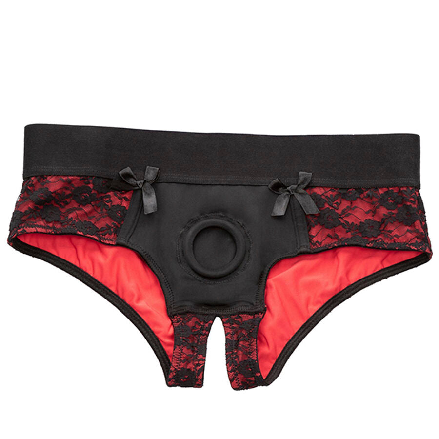 Scandal Set Of Crotchless Panties With Dildo Size S/M | Niks.fi verkkokauppa