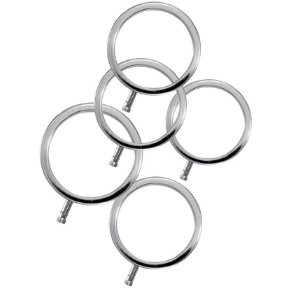 ElectraStim ElectraRings metalliset penisrenkaat - 5 kpl
