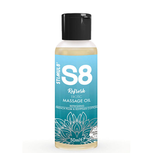 S8 Refresh Erotic Cotton Massage Oil 50 Ml | Niks.fi verkkokauppa