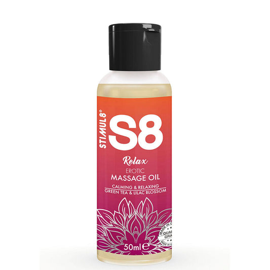 S8 Relax Erotic Massage Oil Green Tea 50 Ml | Niks.fi verkkokauppa