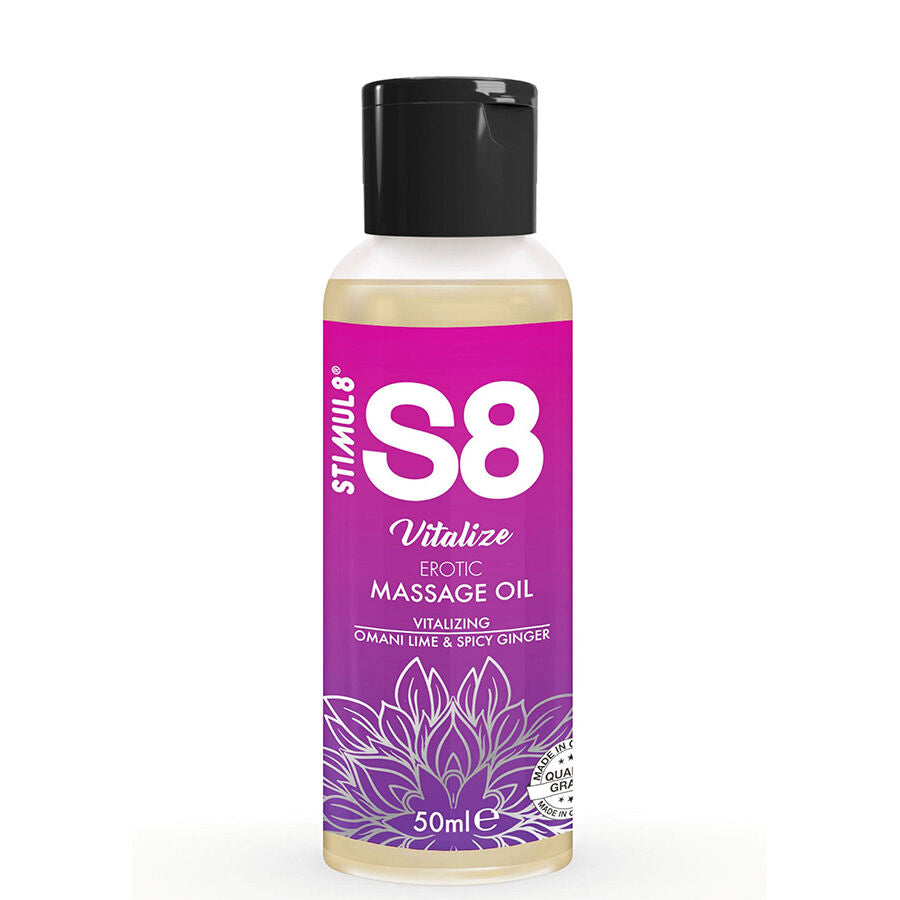 S8 Vitalize Erotic Massage Oil Lime 50 Ml | Niks.fi verkkokauppa