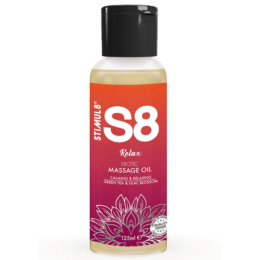 S8 Relax Green Tea Massage Oil 125 Ml | Niks.fi verkkokauppa