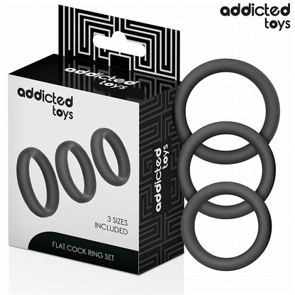 Addicted Toys litteiden silikonirenkaiden setti
