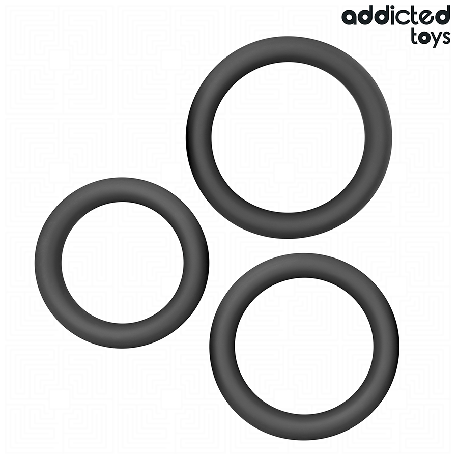 Addicted Toys litteiden silikonirenkaiden setti