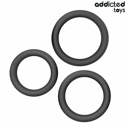 Addicted Toys litteiden silikonirenkaiden setti