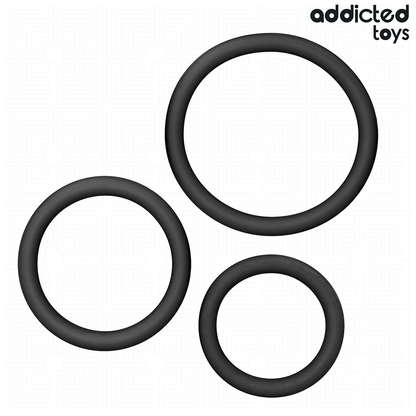 Addicted Toys silikonisten penisrenkaiden setti - malli 2