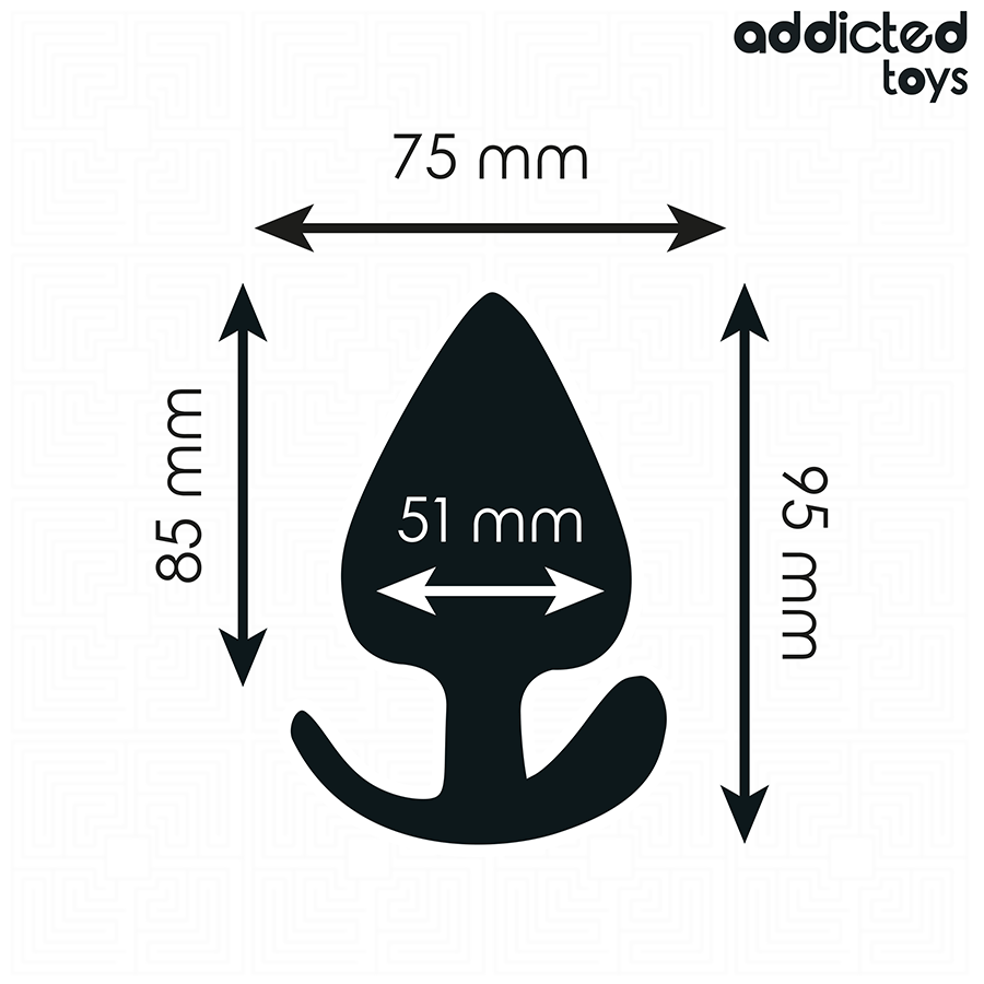 Addicted Toys silikoninen anustappi XL - 9,5 cm