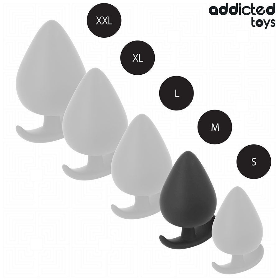 Addicted Toys silikoninen anustappi M - 6,6 cm