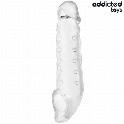 Addicted Toys peniksenpidennysholkki S - läpinäkyvä - 23 cm