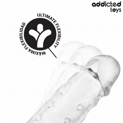 Addicted Toys penisholkki M - läpinäkyvä - 27 cm