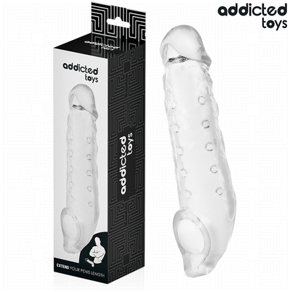 Addicted Toys penisholkki M - läpinäkyvä - 27 cm