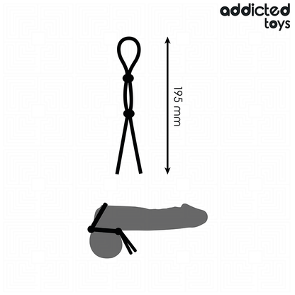 Addicted Toys silikoninen penisnauha kahdella silmukalla