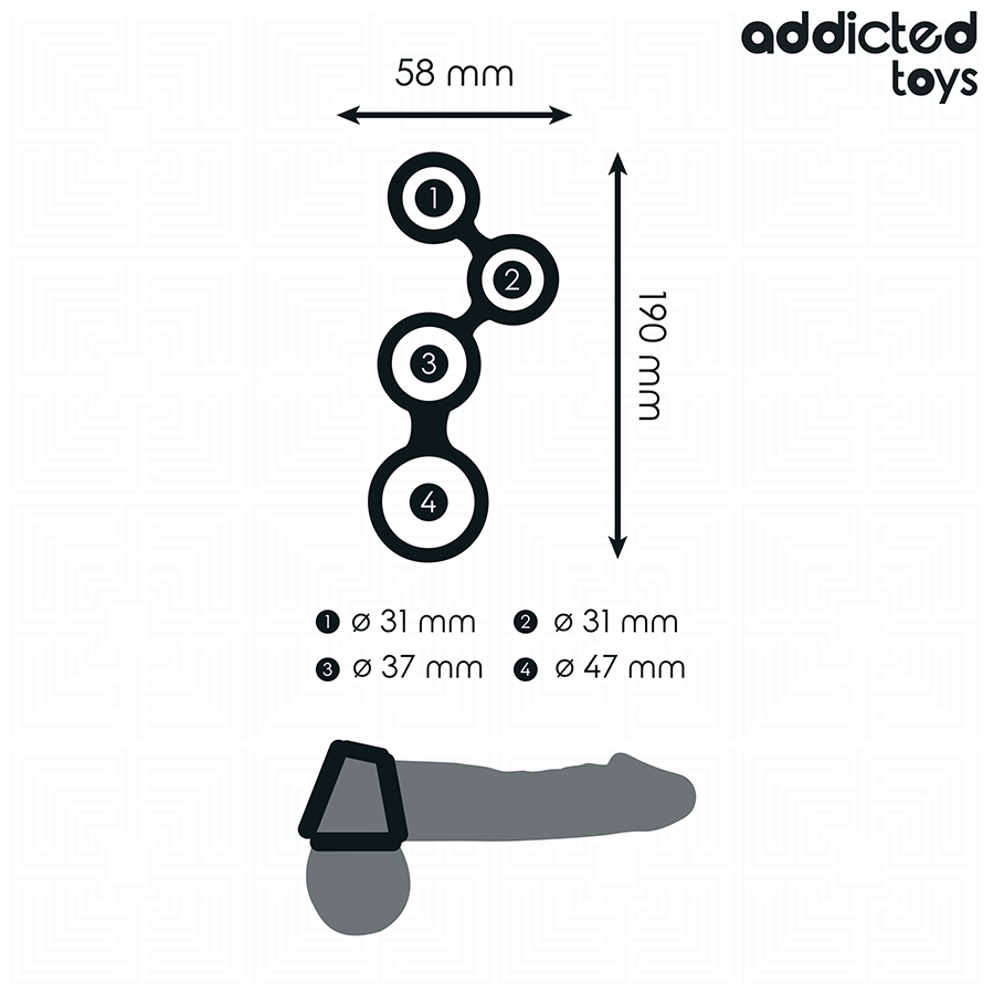 Addicted Toys penisrengas kivesten erottimilla